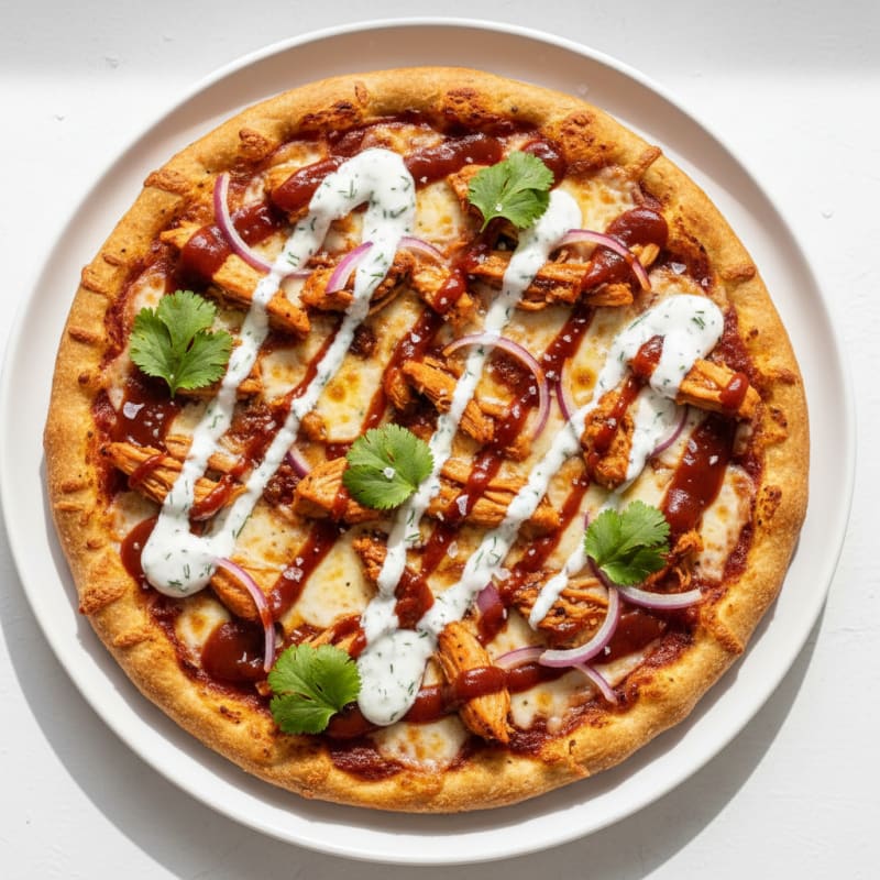 Crispy BBQ Ranch Chicken Pizza