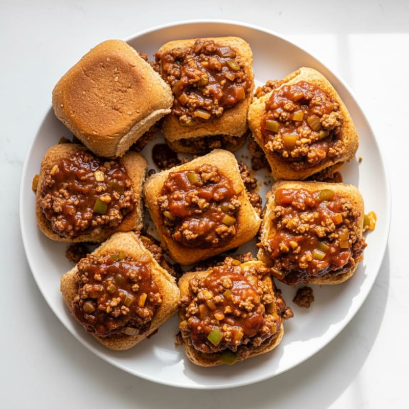 Smoky BBQ Beef Sloppy Joe Sliders