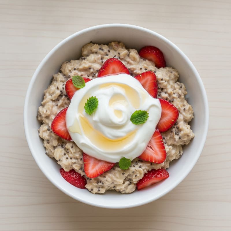 Strawberry Shortcake Overnight Oats