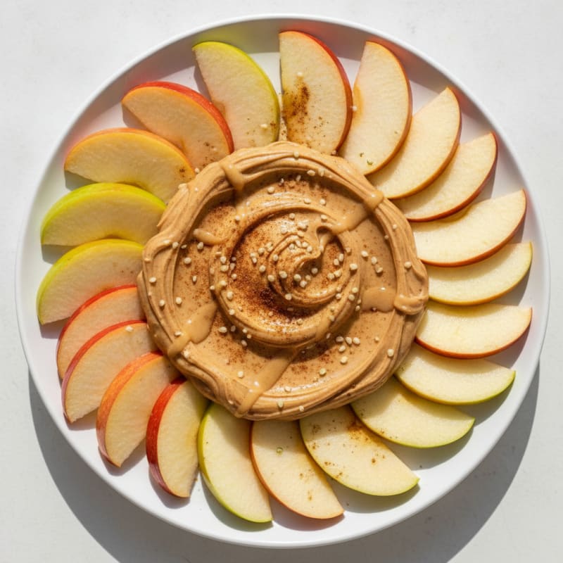 Creamy Almond Butter Protein Dip with Crisp Apple Slices