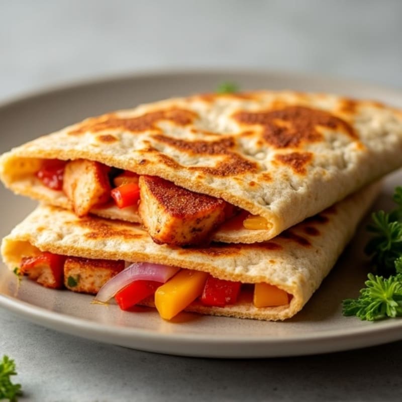 Smoky BBQ Chicken and Veggie Quesadilla