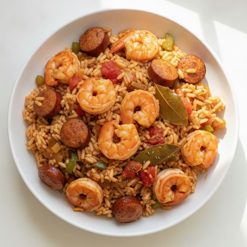 Creole Shrimp and Sausage Jambalaya