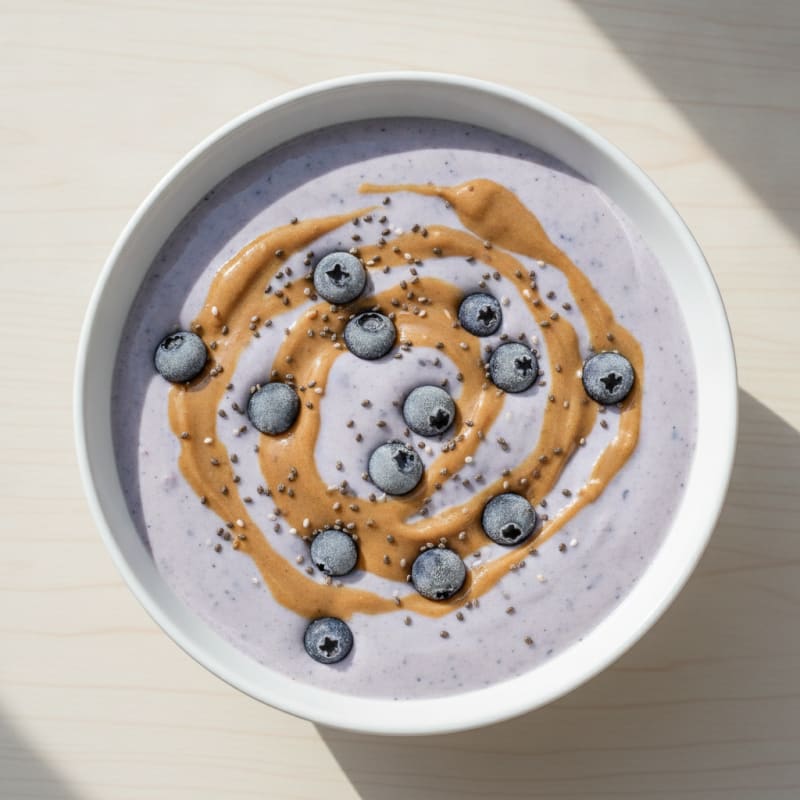 Banana Blueberry Peanut Butter Smoothie
