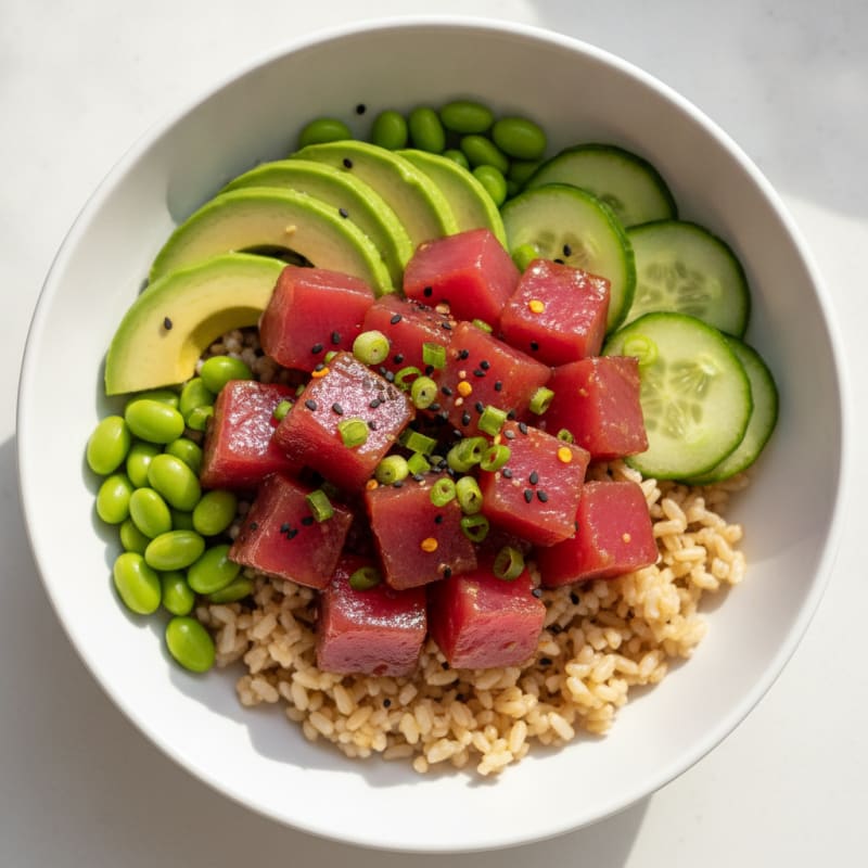 Hawaiian Ahi Tuna Poke Bowl