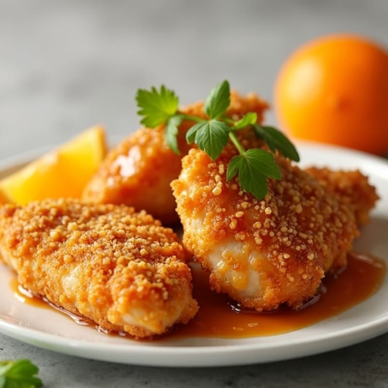 Crispy Air-Fried Orange Chicken