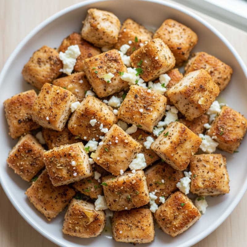 Air-Fried Mediterranean Chicken Breast Bites