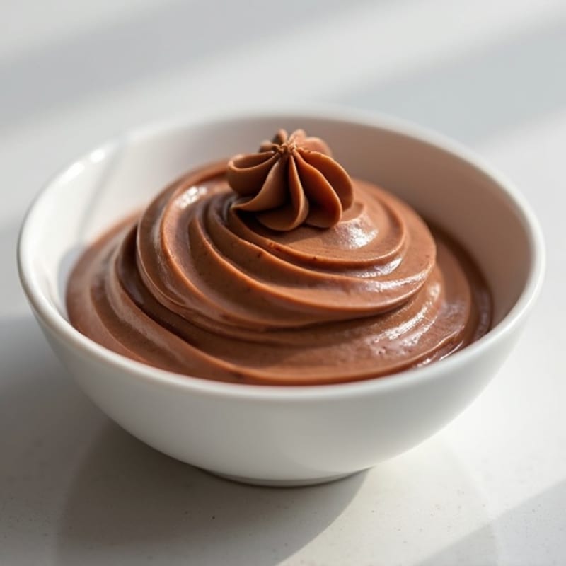Silky Chocolate Protein Pudding with Almond Butter Swirl