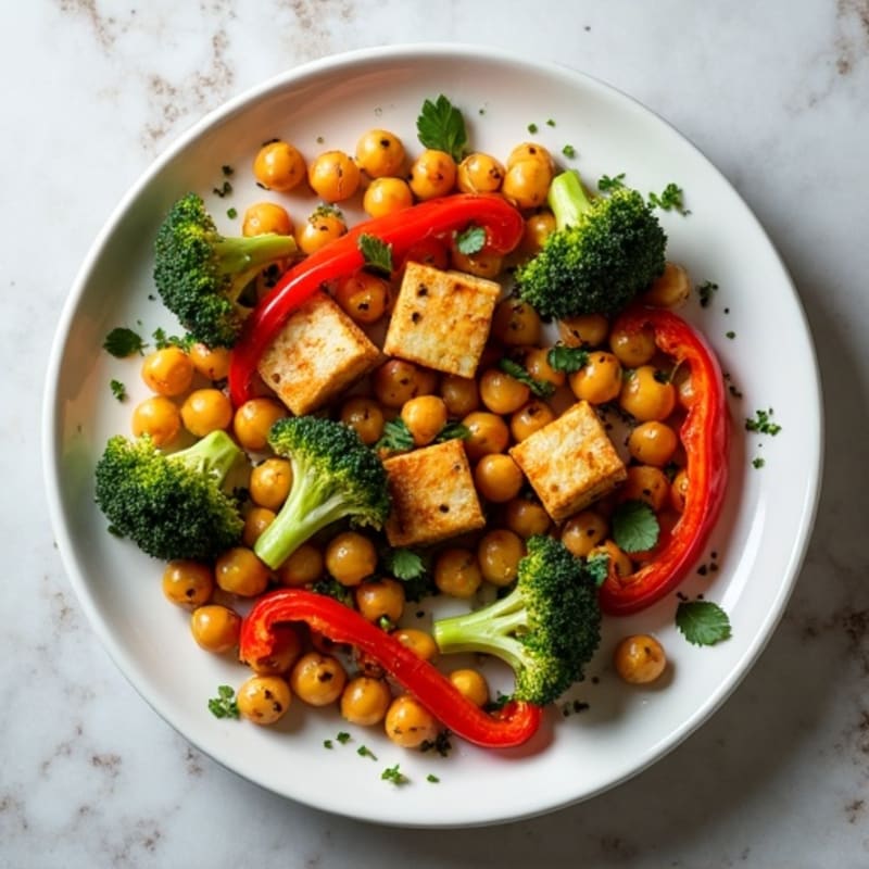 Crispy Herb-Roasted Vegetables with Chickpeas
