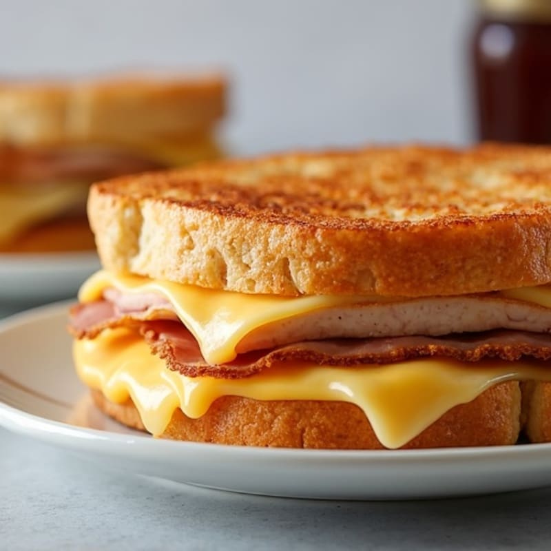 Crispy Sourdough Triple Cheese Melt