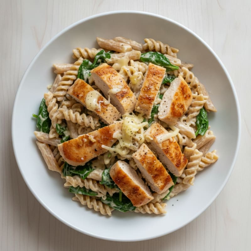 Garlic Parmesan Chicken Alfredo Pasta