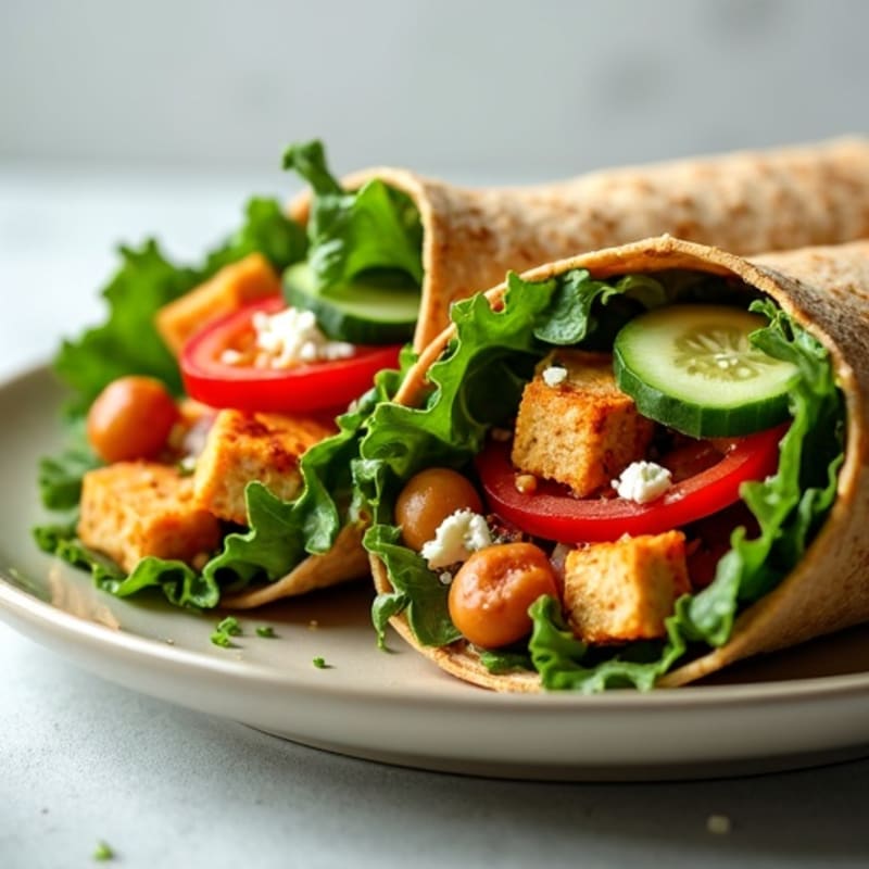 Fresh Veggie Hummus Wrap