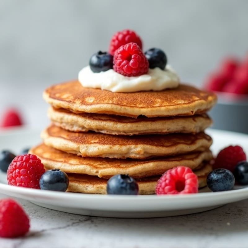 Fluffy Whole Wheat Berry Pancakes