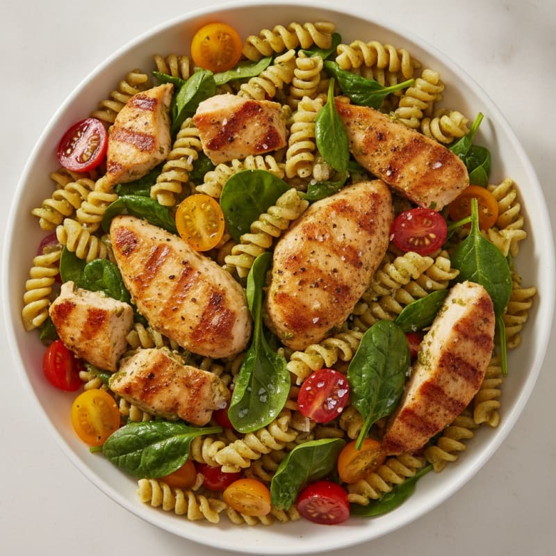 Chicken Pesto Pasta Salad