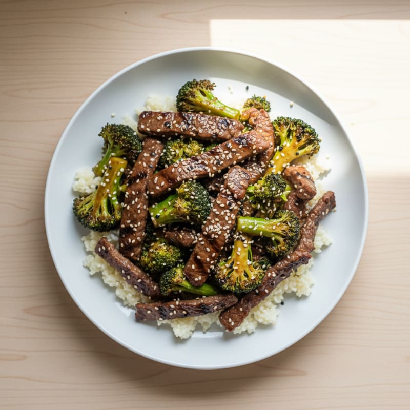 Sesame Beef and Broccoli Stir-Fry