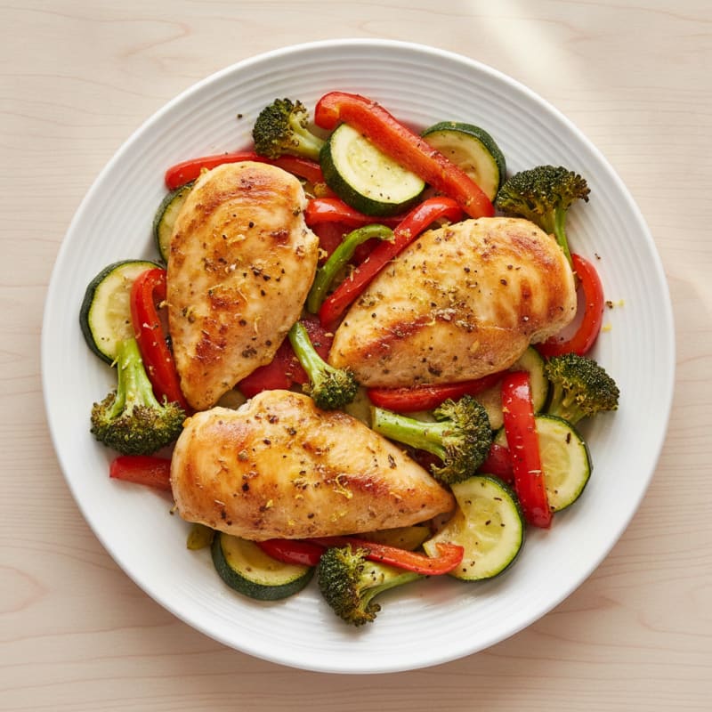 Sheet Pan Lemon Herb Chicken and Veggies
