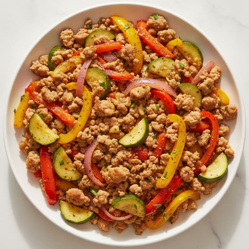 Ground Turkey and Vegetable Skillet