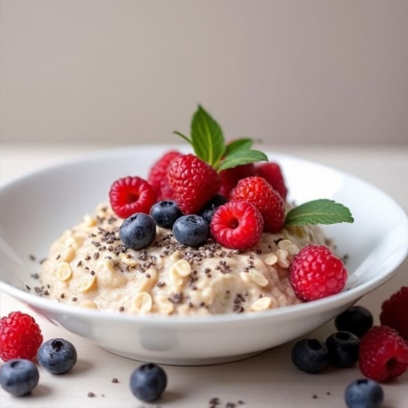 Protein-Packed Vanilla Berry Overnight Oats