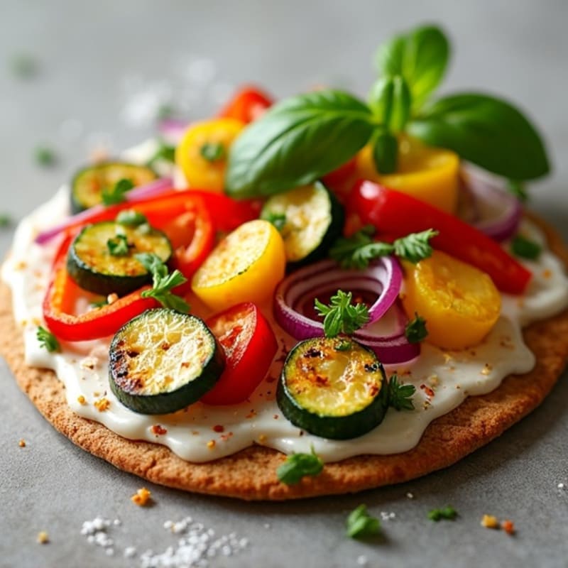 Crispy Roasted Vegetable Flatbread