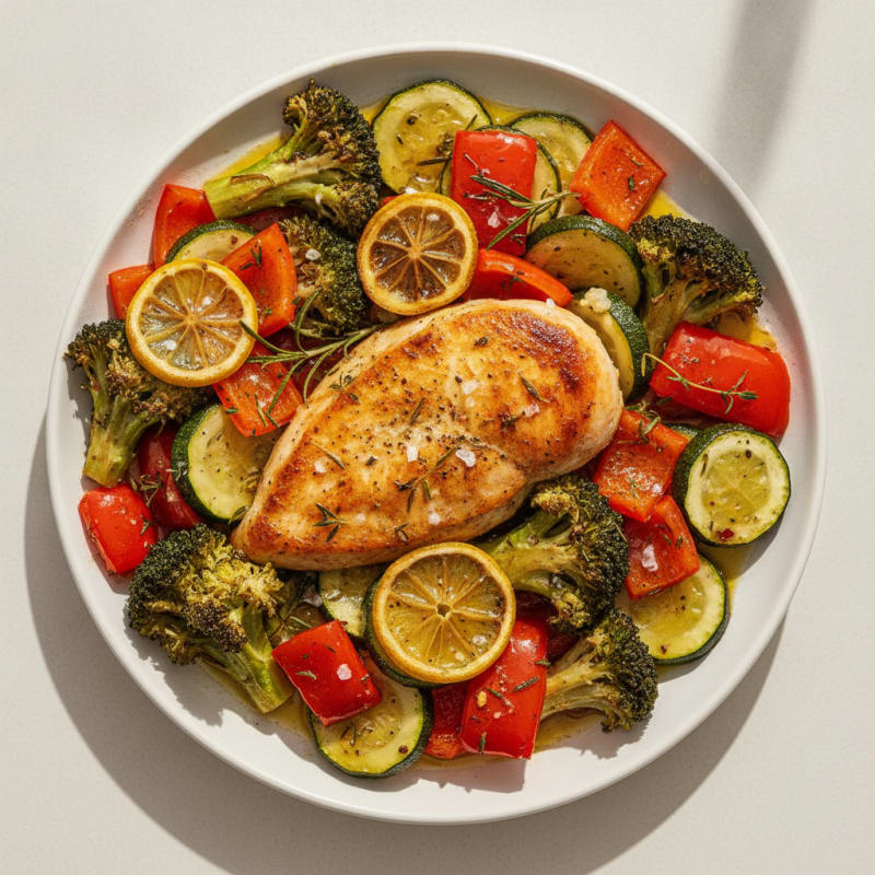 Lemon Herb Roasted Chicken and Vegetables