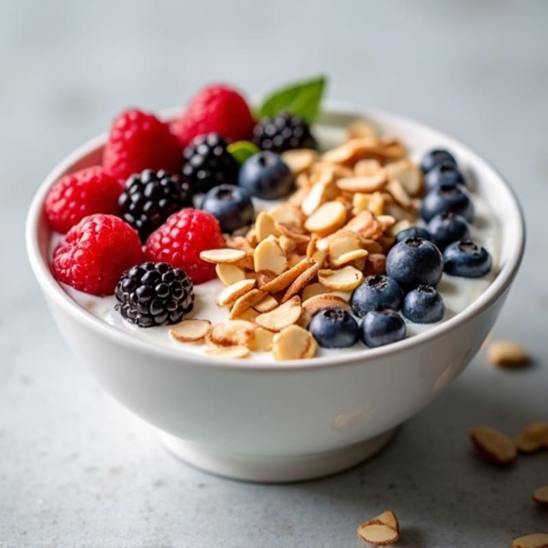 Protein-Packed Berry Crunch Yogurt Bowl