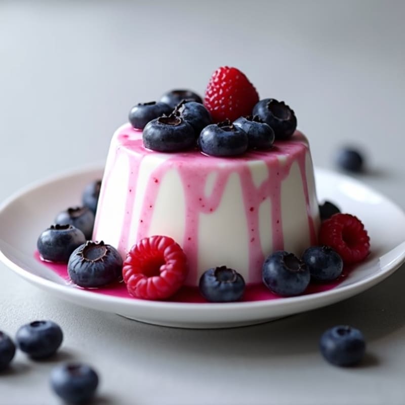 Silky Greek Yogurt Protein Pudding with Berries