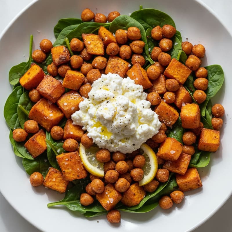 Roasted Sweet Potato & Chickpea Bowl