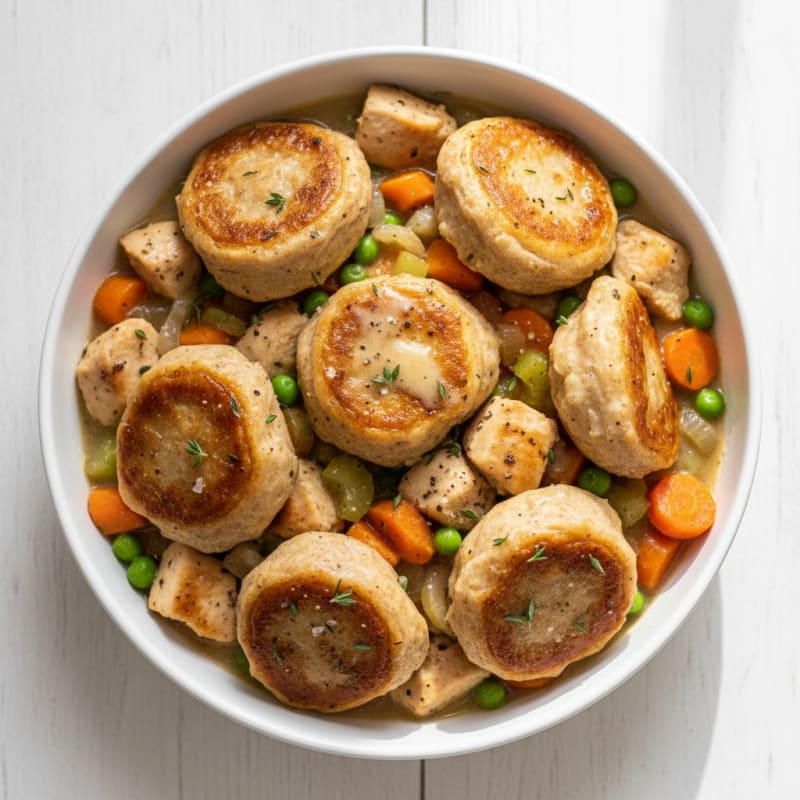 Creamy Chicken and Herb Dumpling Stew