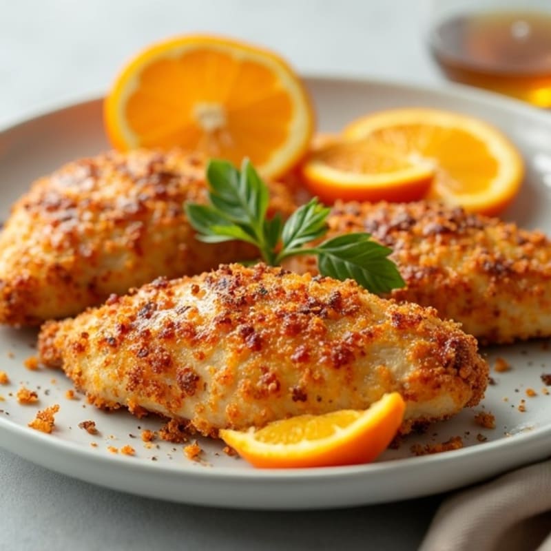Crispy Baked Orange Chicken with Zesty Glaze