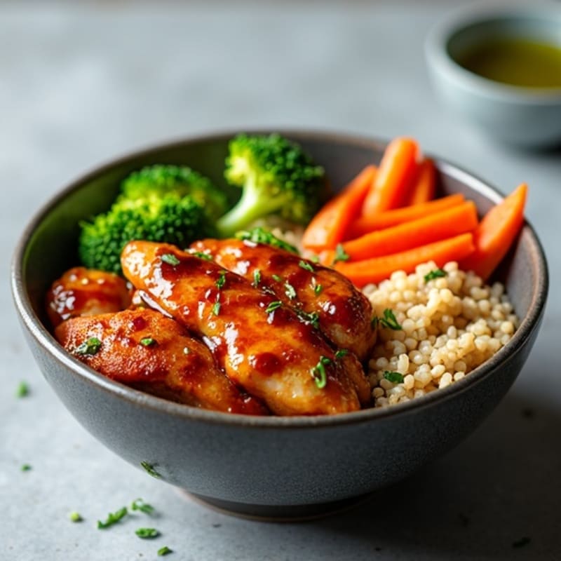 Sticky Ginger-Garlic Teriyaki Chicken Bowl