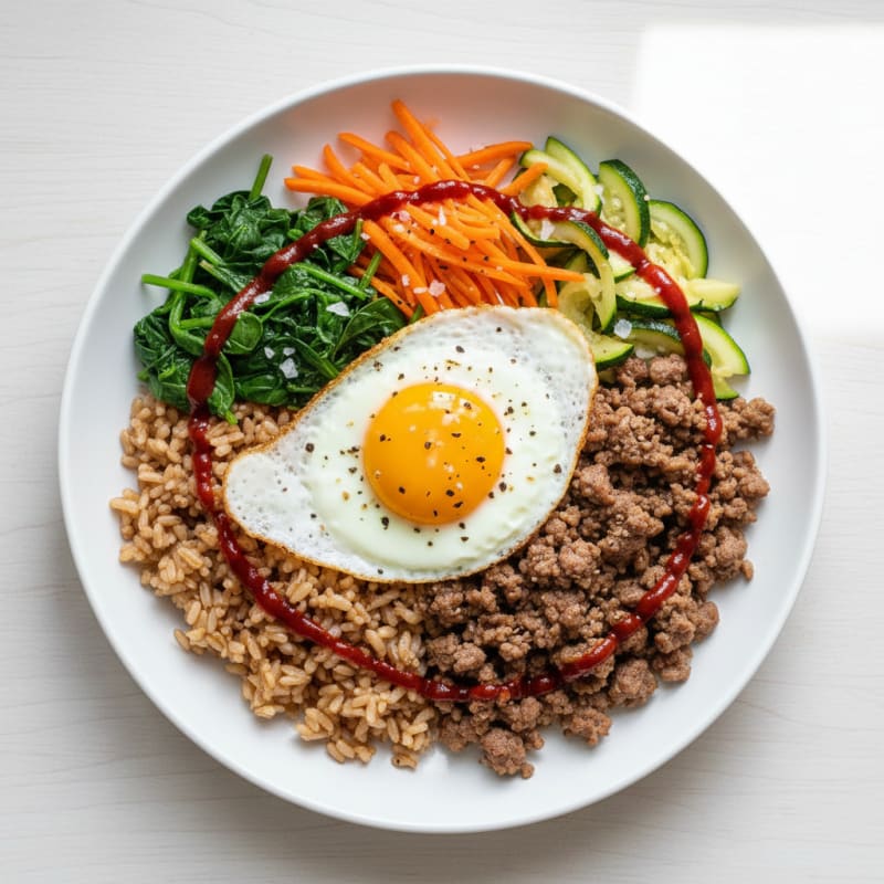 Korean Beef and Vegetable Rice Bowl