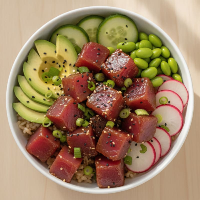 Hawaiian Ahi Tuna Poke Bowl