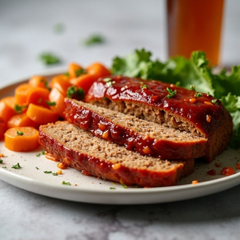 Lean Meatloaf with Smoky BBQ Glaze and Crispy Bacon