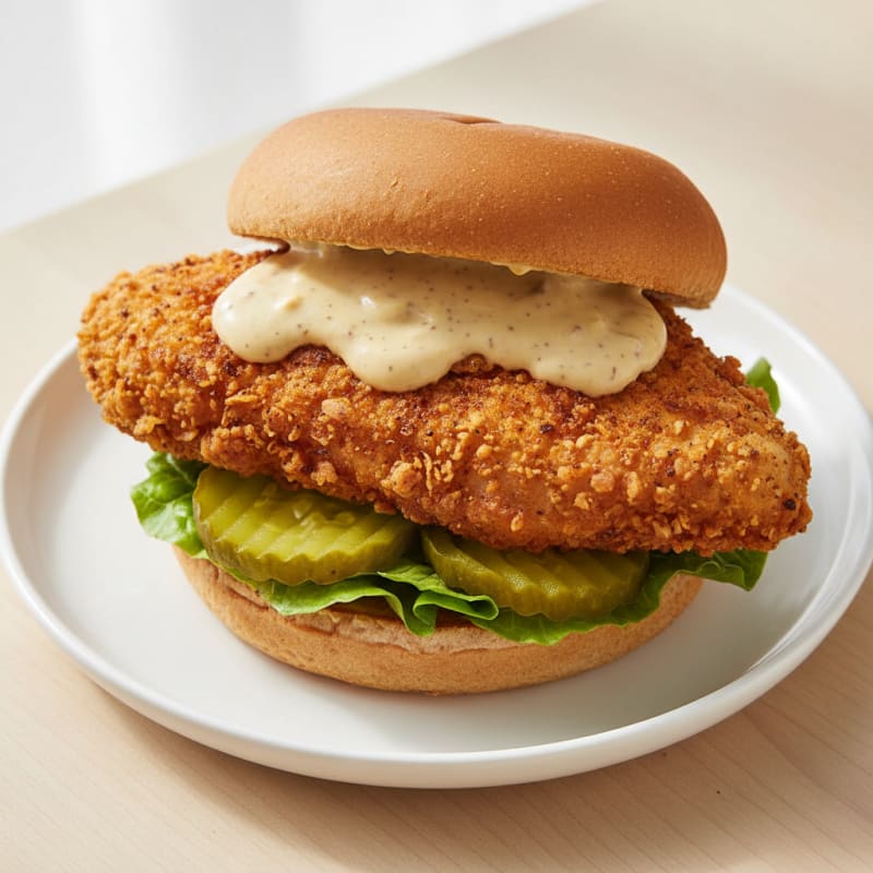 Buttermilk Fried Chicken Sandwich with Pickles