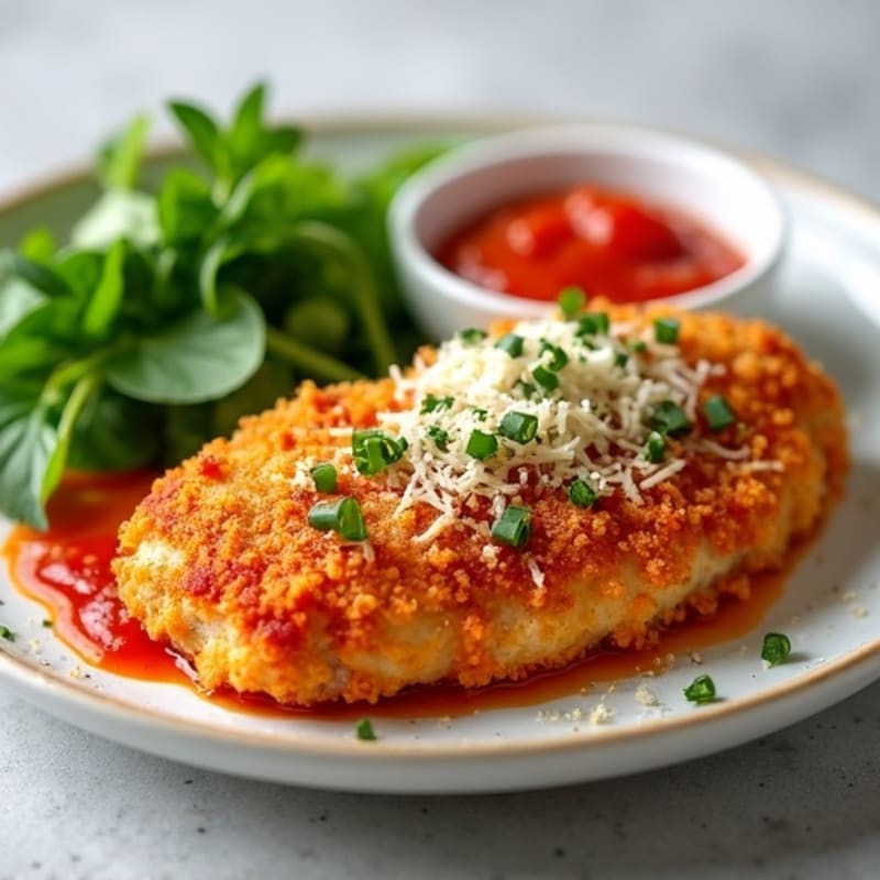 Crispy Baked Chicken Parmesan with Fresh Herbs
