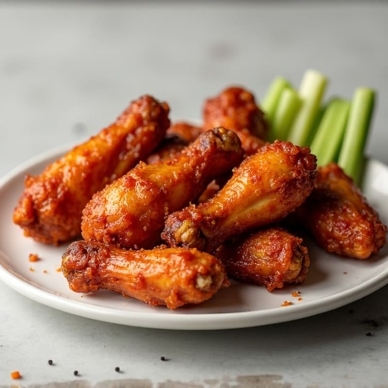 Spicy BBQ Crispy Baked Chicken Wings