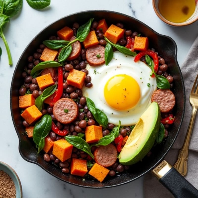 Protein-Packed Sweet Potato Hash Breakfast Skillet