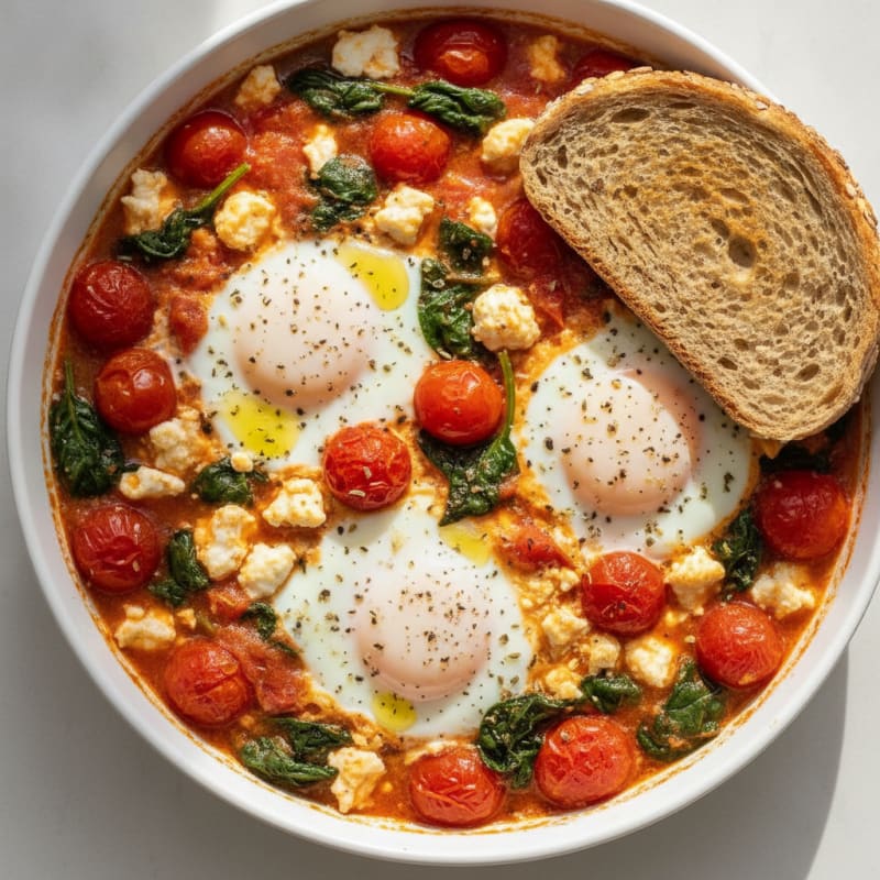 Baked Eggs with Roasted Tomatoes