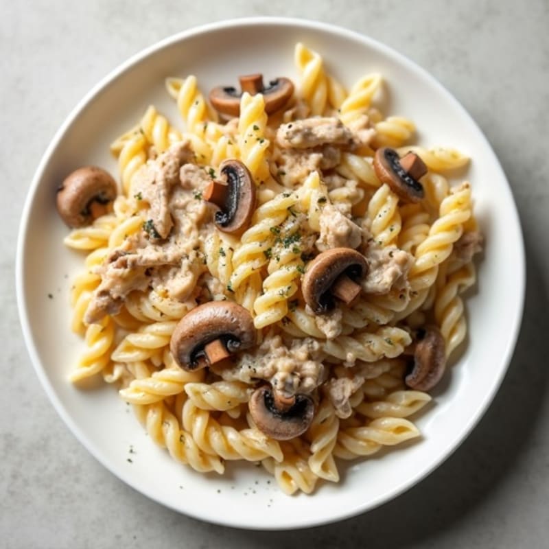 Creamy Truffle Mushroom Protein Pasta