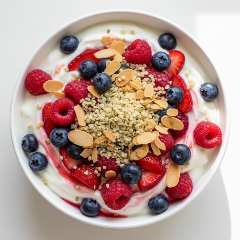Creamy Greek Yogurt Protein Parfait with Mixed Berries