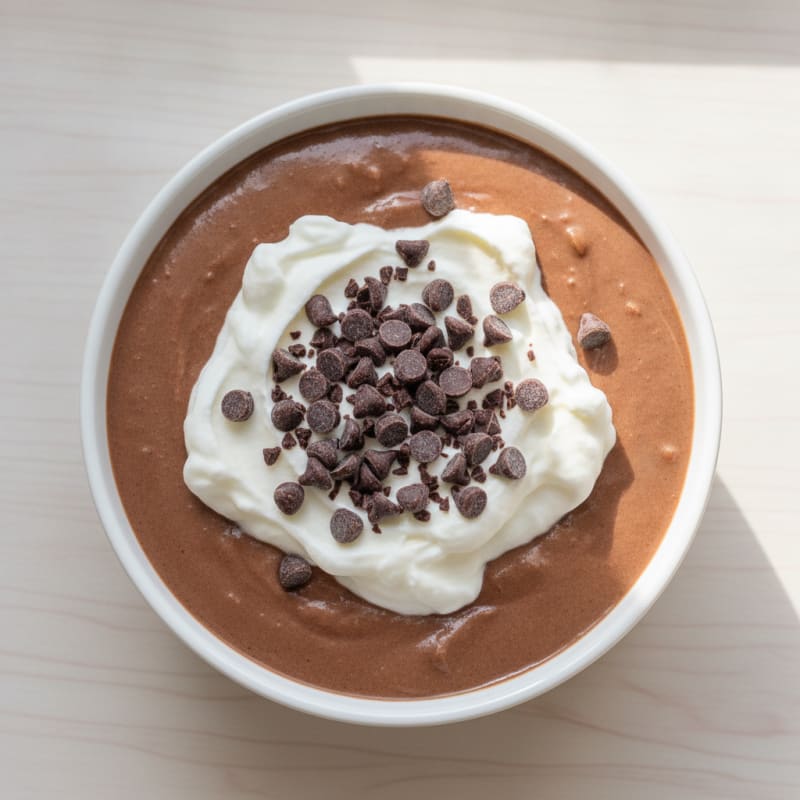 Silky Chocolate Protein Pudding with Greek Yogurt