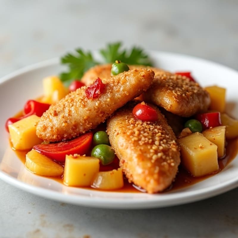 Crispy Baked Sweet and Sour Chicken