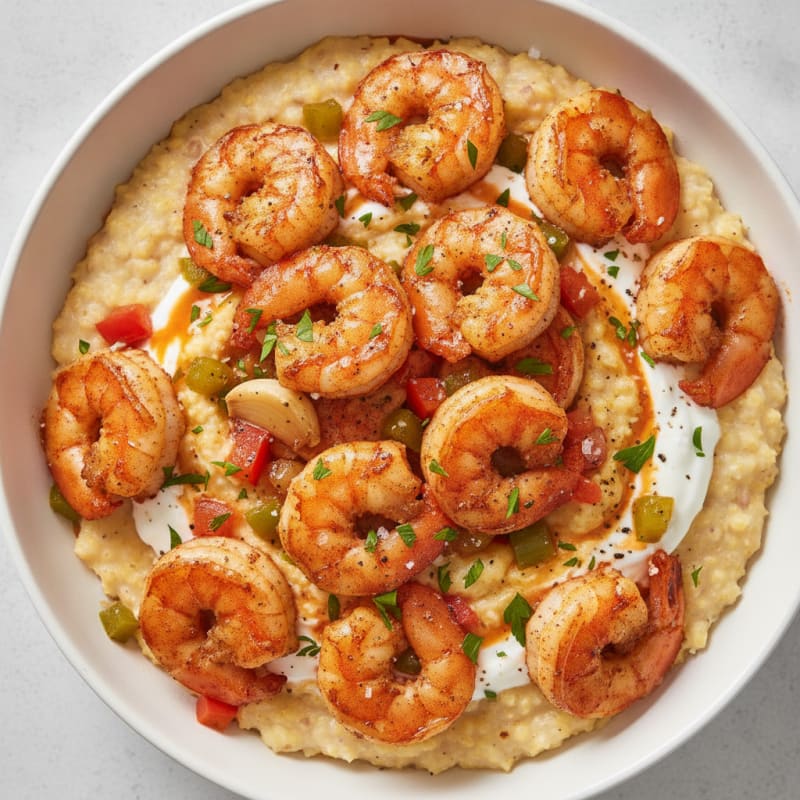 Cajun Shrimp with Creamy Grits