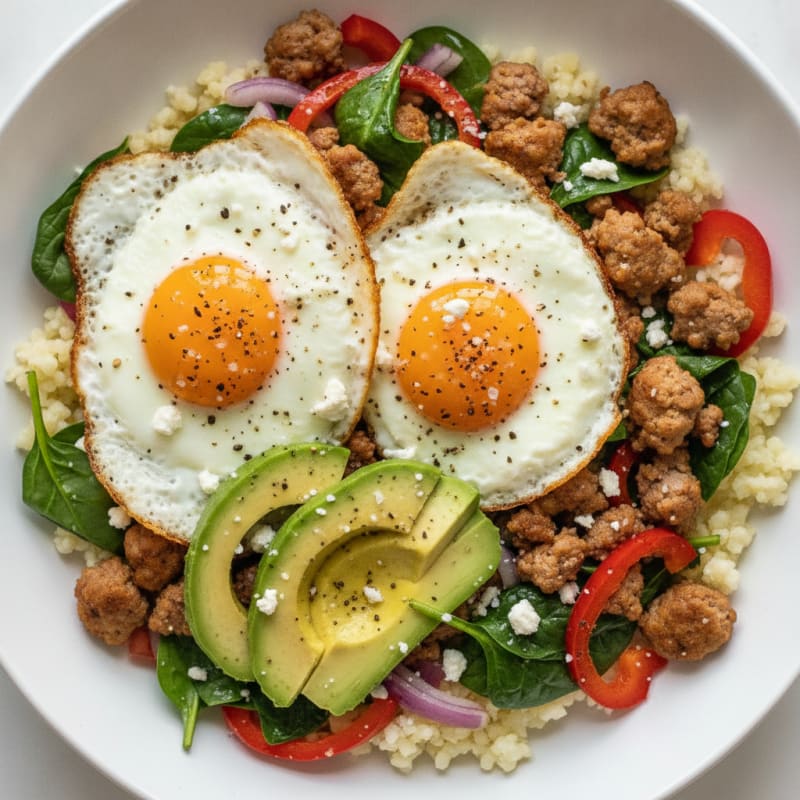 Savory Egg and Sausage Breakfast Bowl