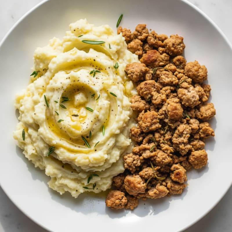 High-Protein Garlic Herb Potato Bowl