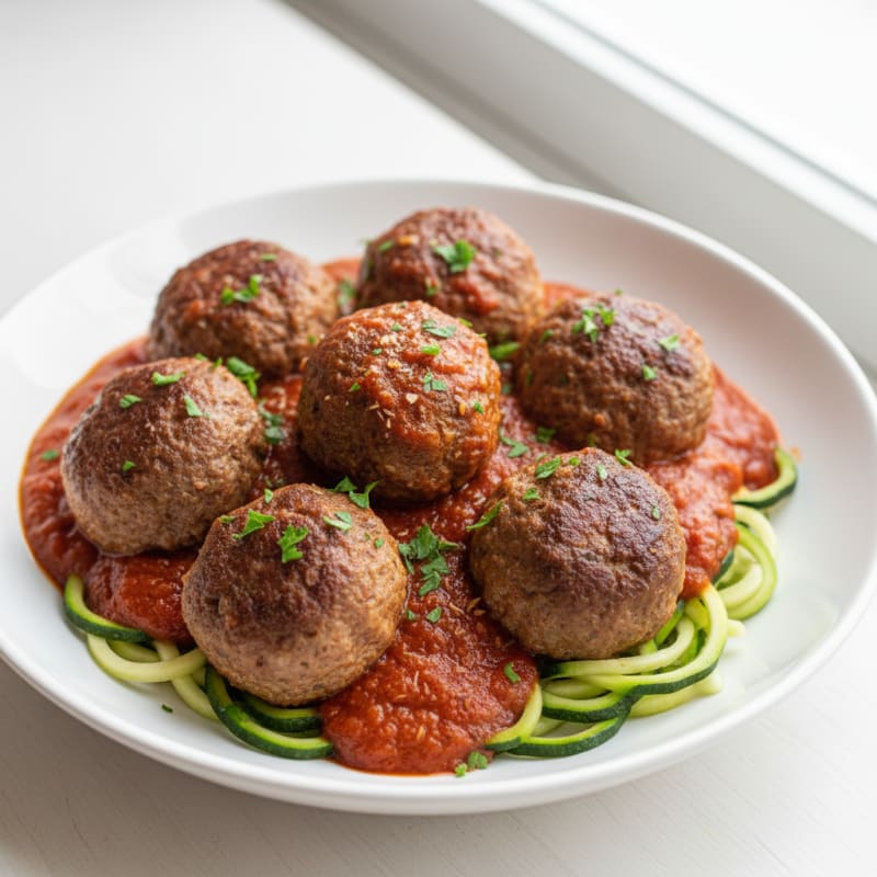 Classic Beef Meatballs in Marinara