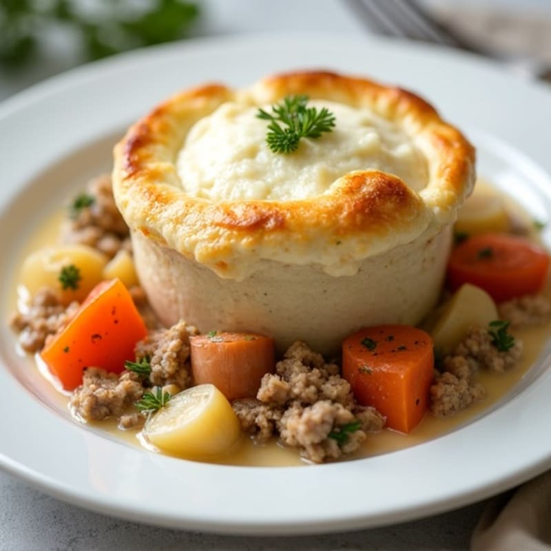Creamy Turkey and Root Vegetable Pot Pie