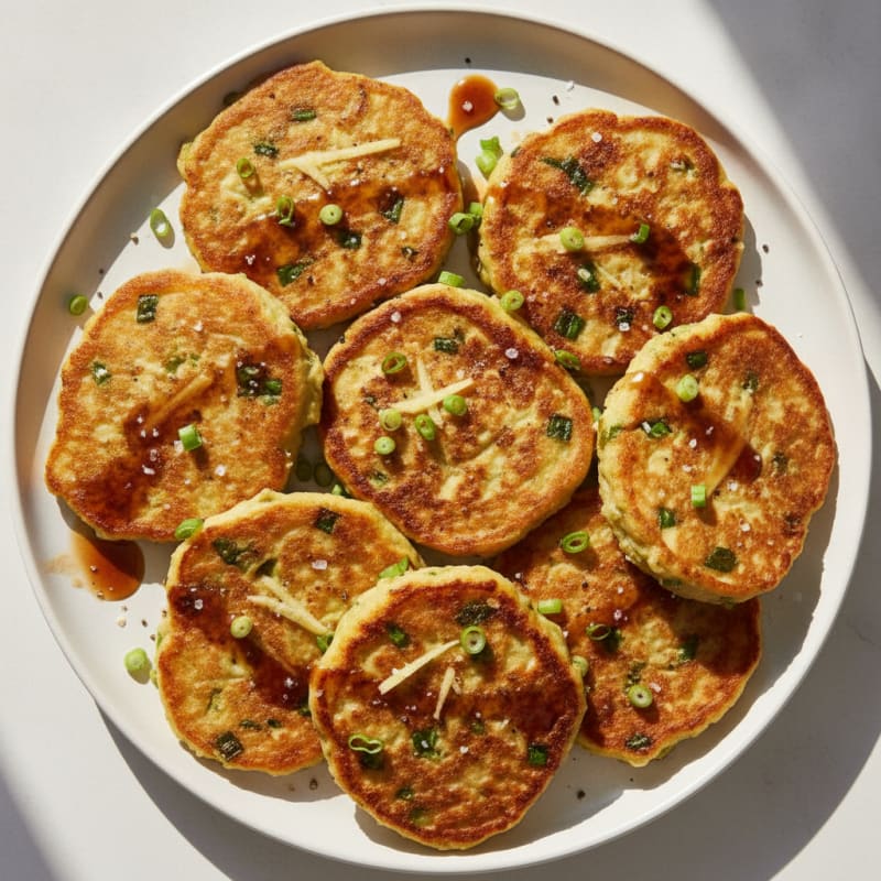 Savory Tofu Scallion Pancakes