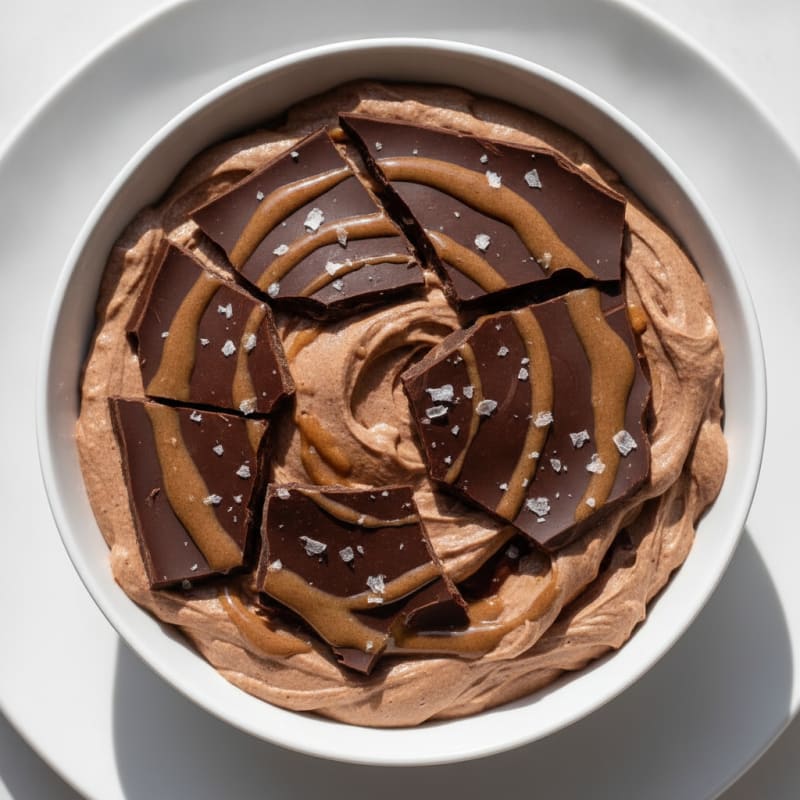 Chocolate-Covered Protein Mousse Bowl