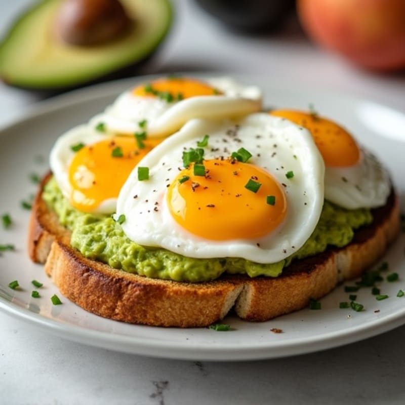 Crispy Gluten-Free Sourdough Toast with Creamy Avocado and Silky Poached Eggs