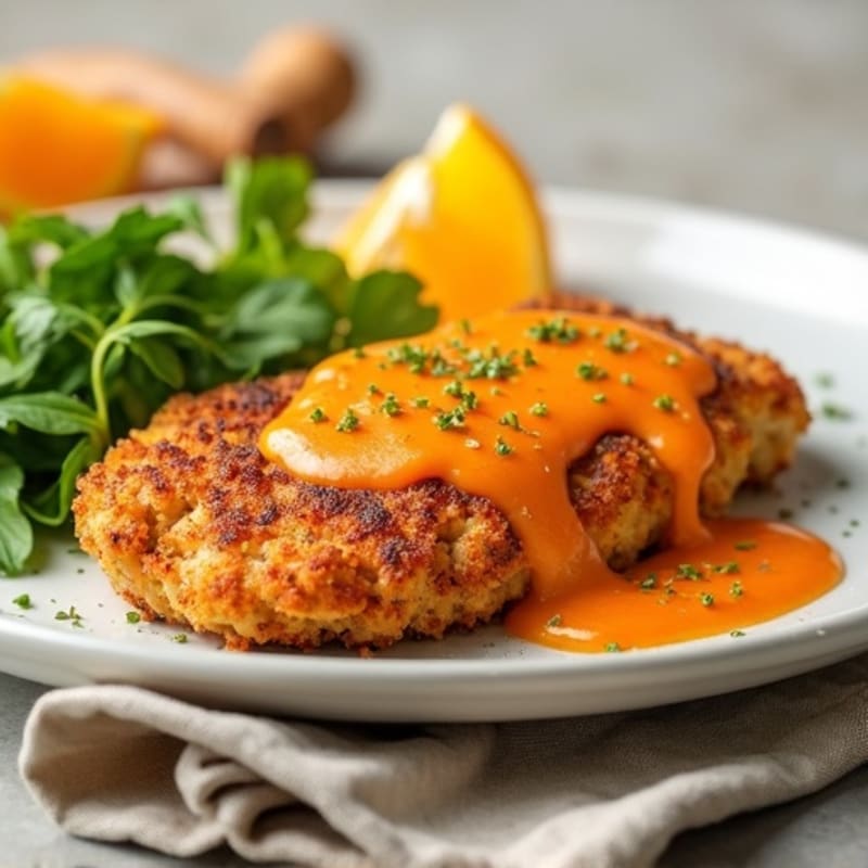 Crispy Chicken with Zesty Orange Sauce